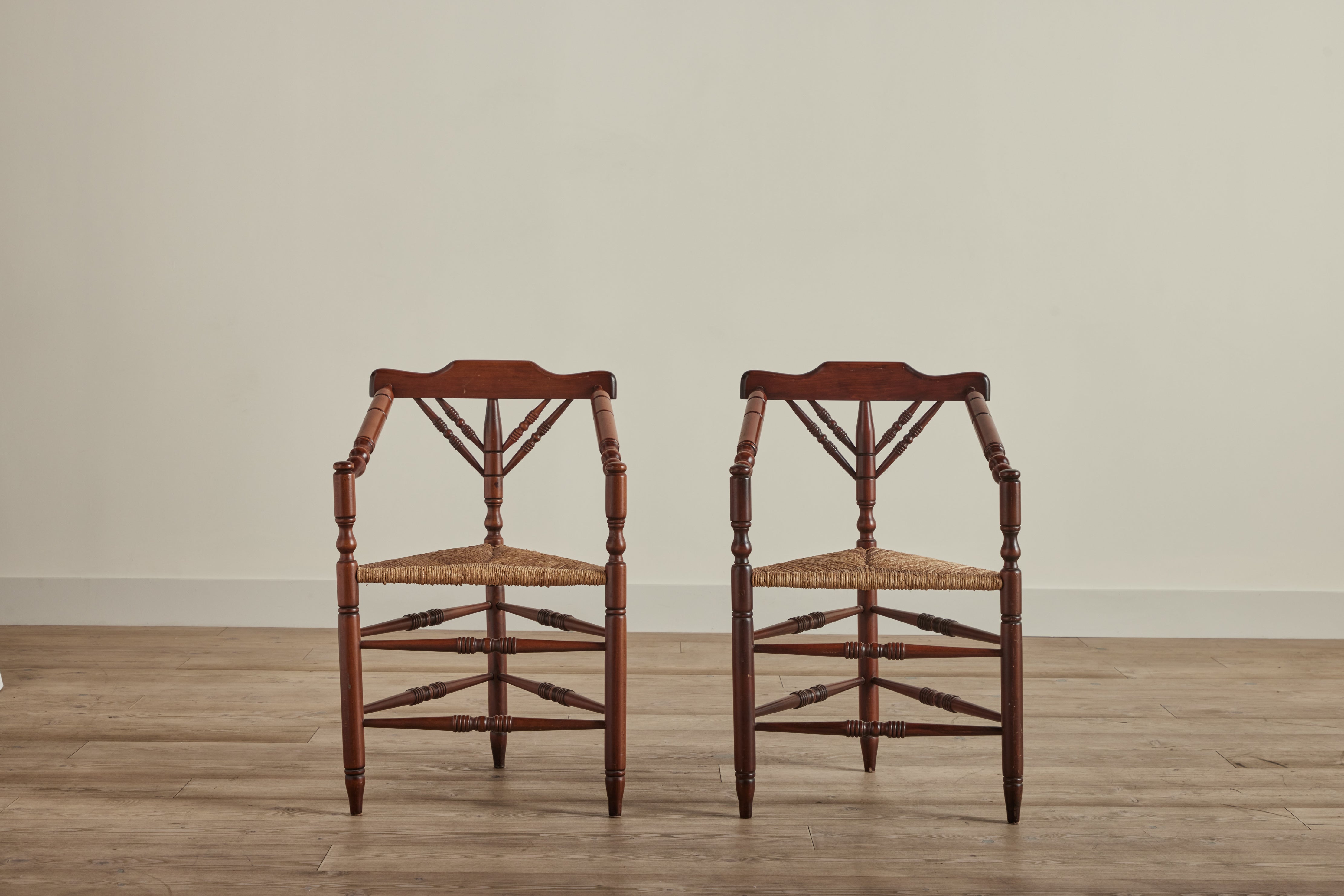 Pair of Dutch Turner's Chairs