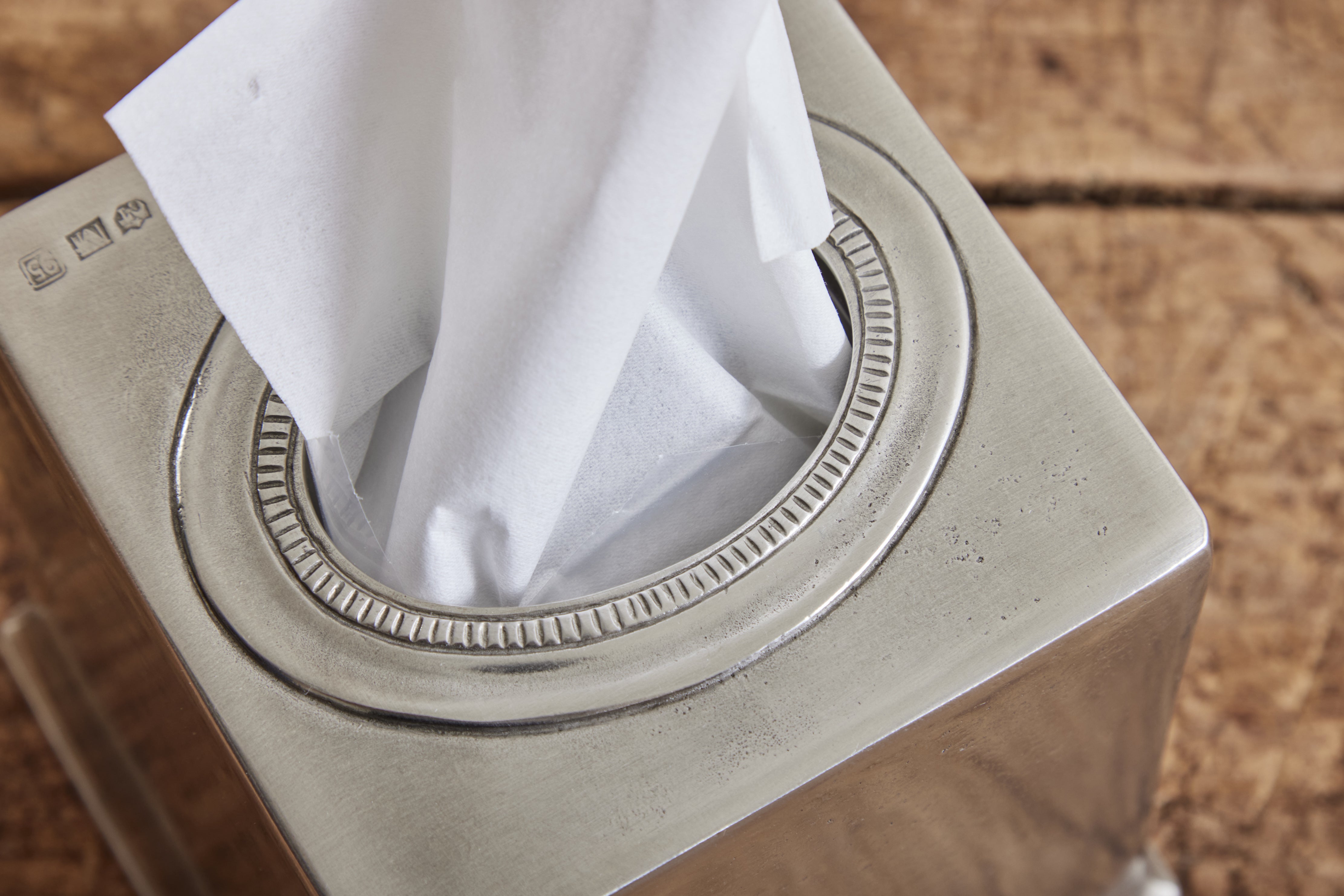 Pewter Tissue Box