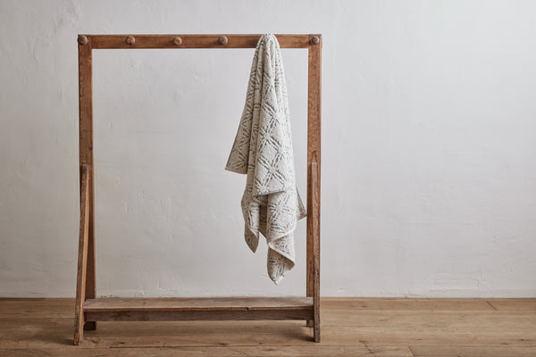 Nickey Kehoe Marguerite Bath Towel in Fog