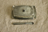 Italian Pewter Butter Dish