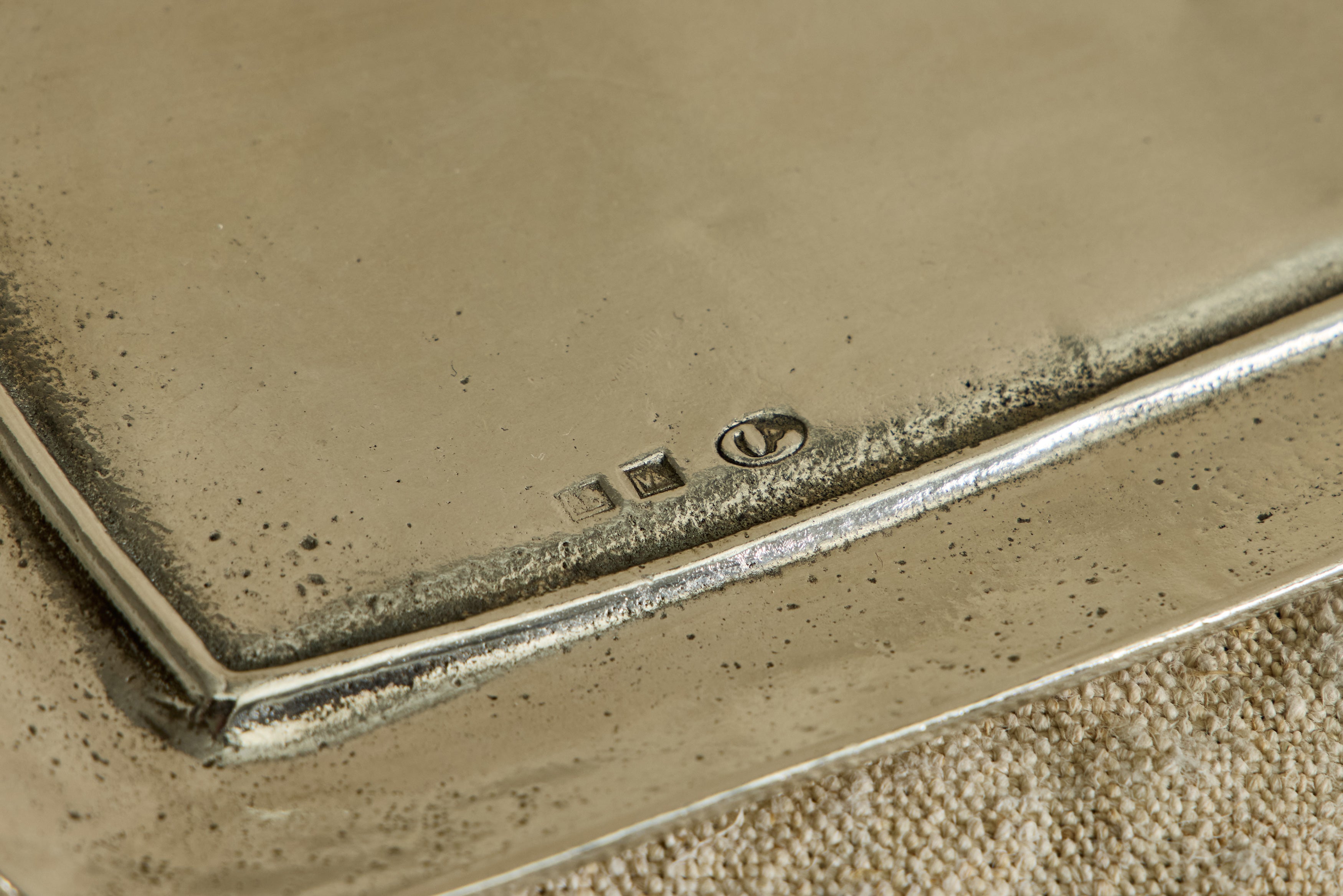 Italian Pewter Butter Dish