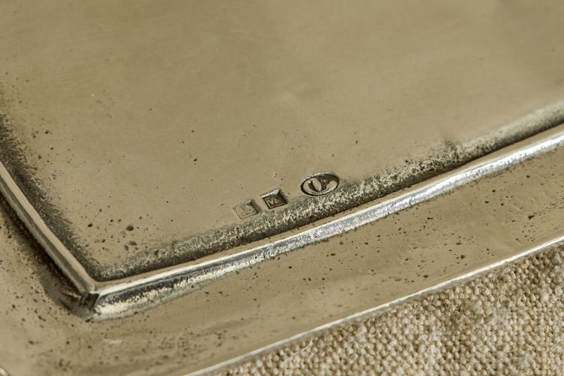 Italian Pewter Butter Dish