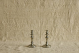 Italian Pewter Candlestick Holder