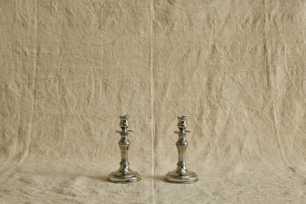 Italian Pewter Candle Stick