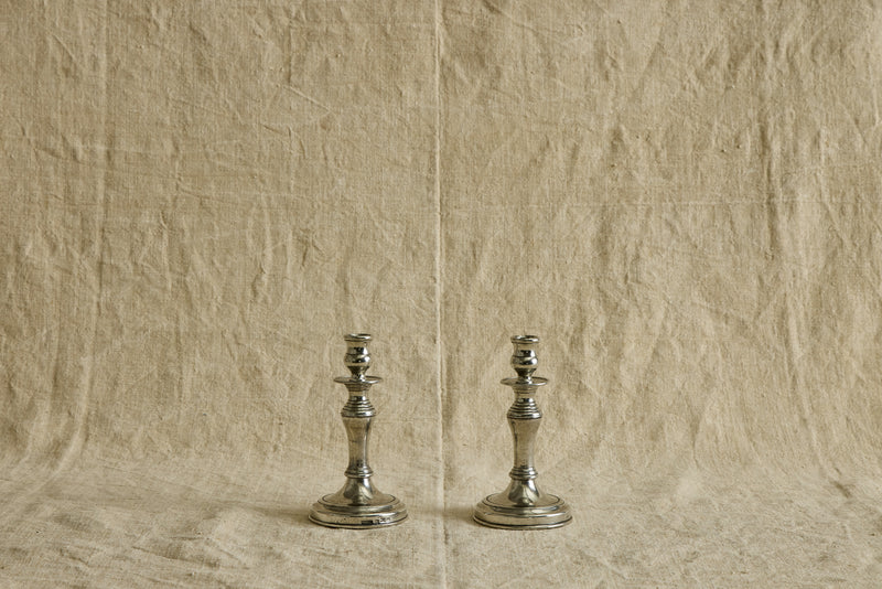 Italian Pewter Candle Stick