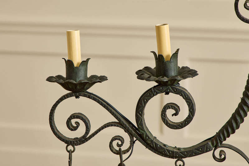 Italian Iron Chandelier