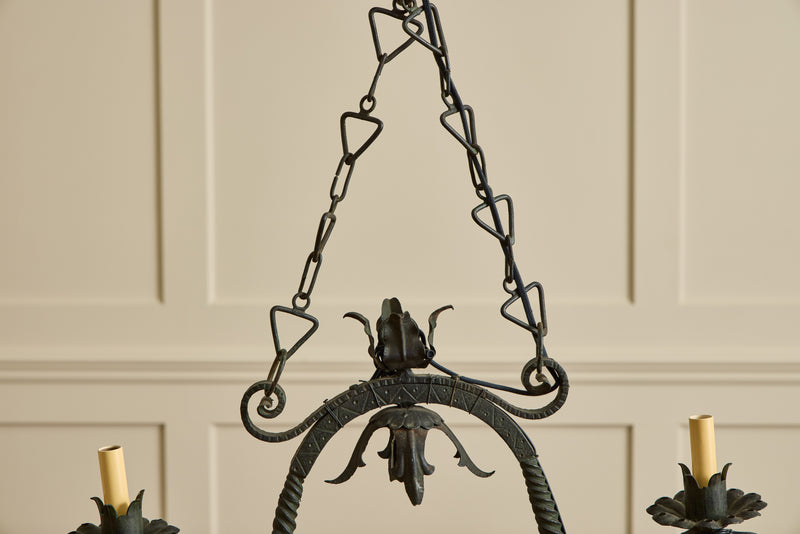 Italian Iron Chandelier