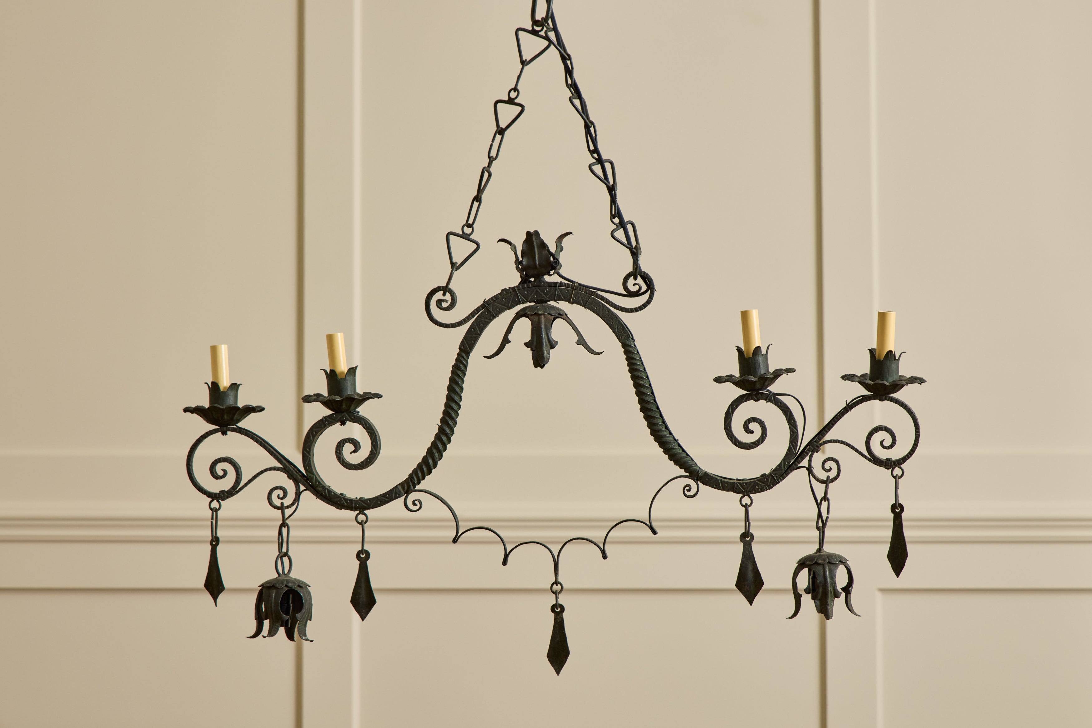 Italian Iron Chandelier