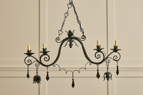 Italian Iron Chandelier