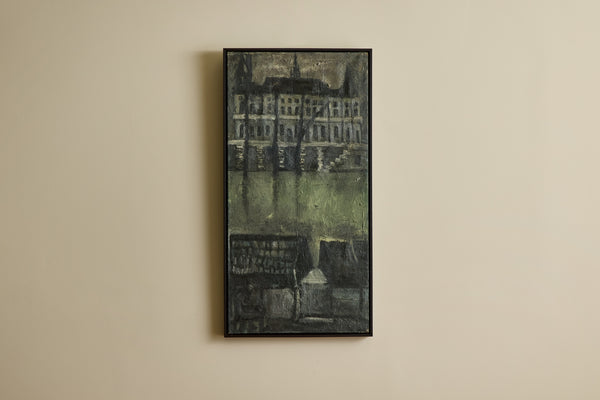 Dark River City Painting