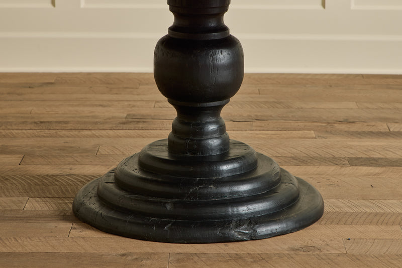 Black Round Dining Table