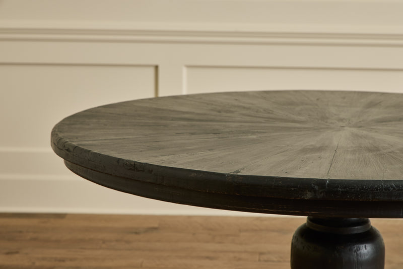 Black Round Dining Table