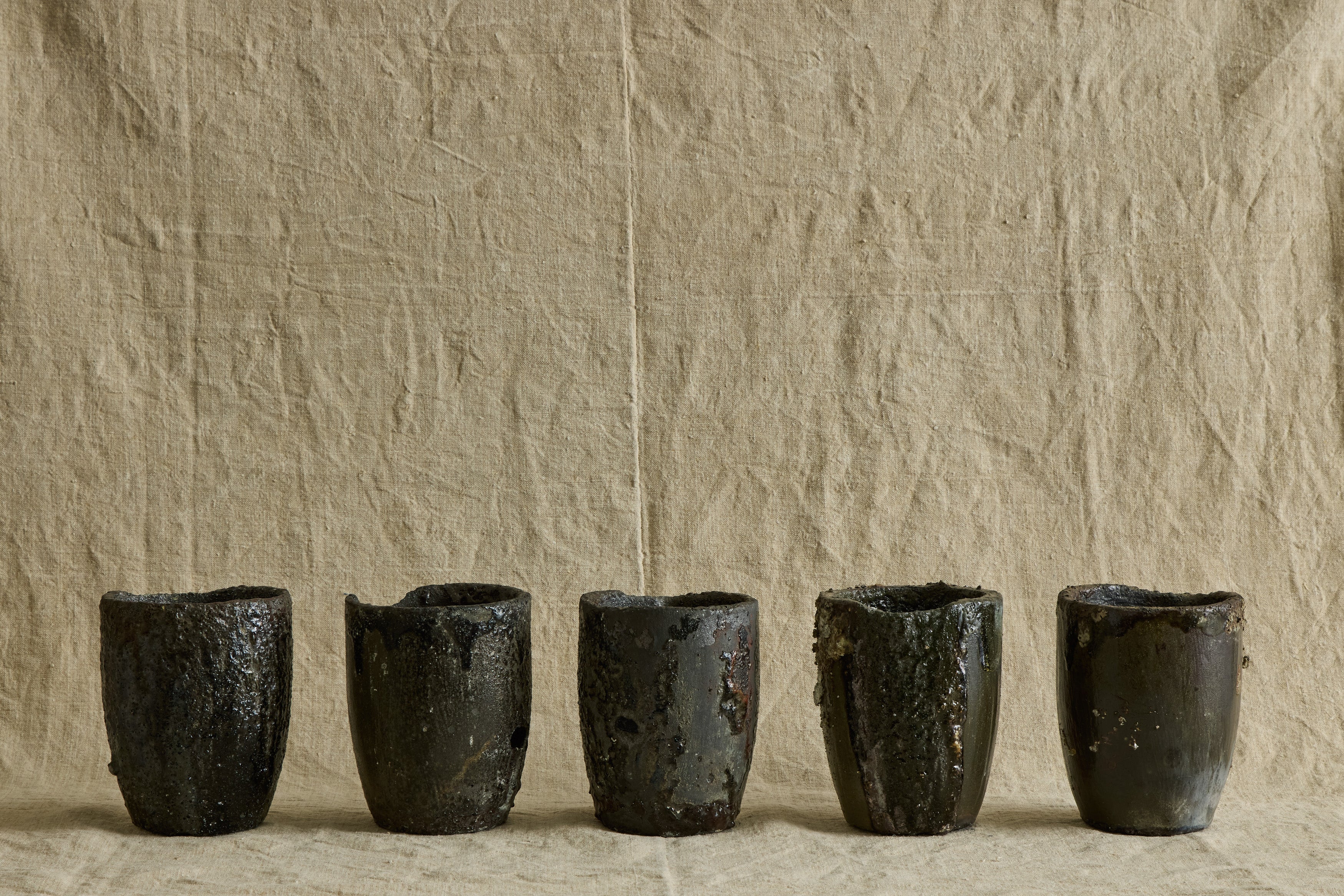 Small Bronze Crucible Vase