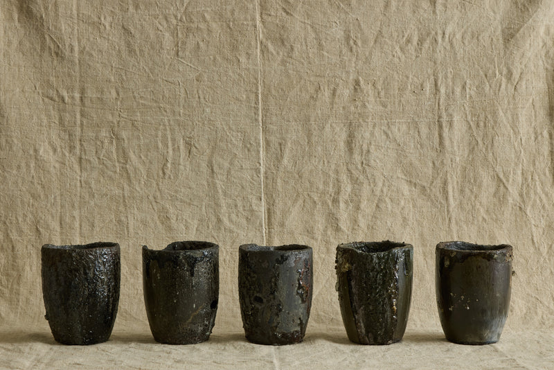 Small Bronze Crucible Vase