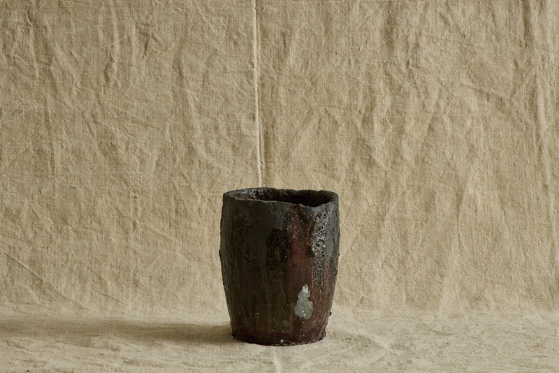 Small Bronze Crucible Vase