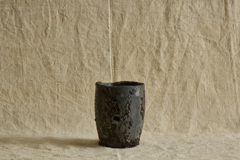 Small Bronze Crucible Vase