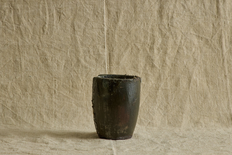 Small Bronze Crucible Vase