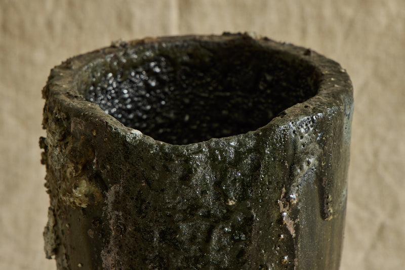 Small Bronze Crucible Vase