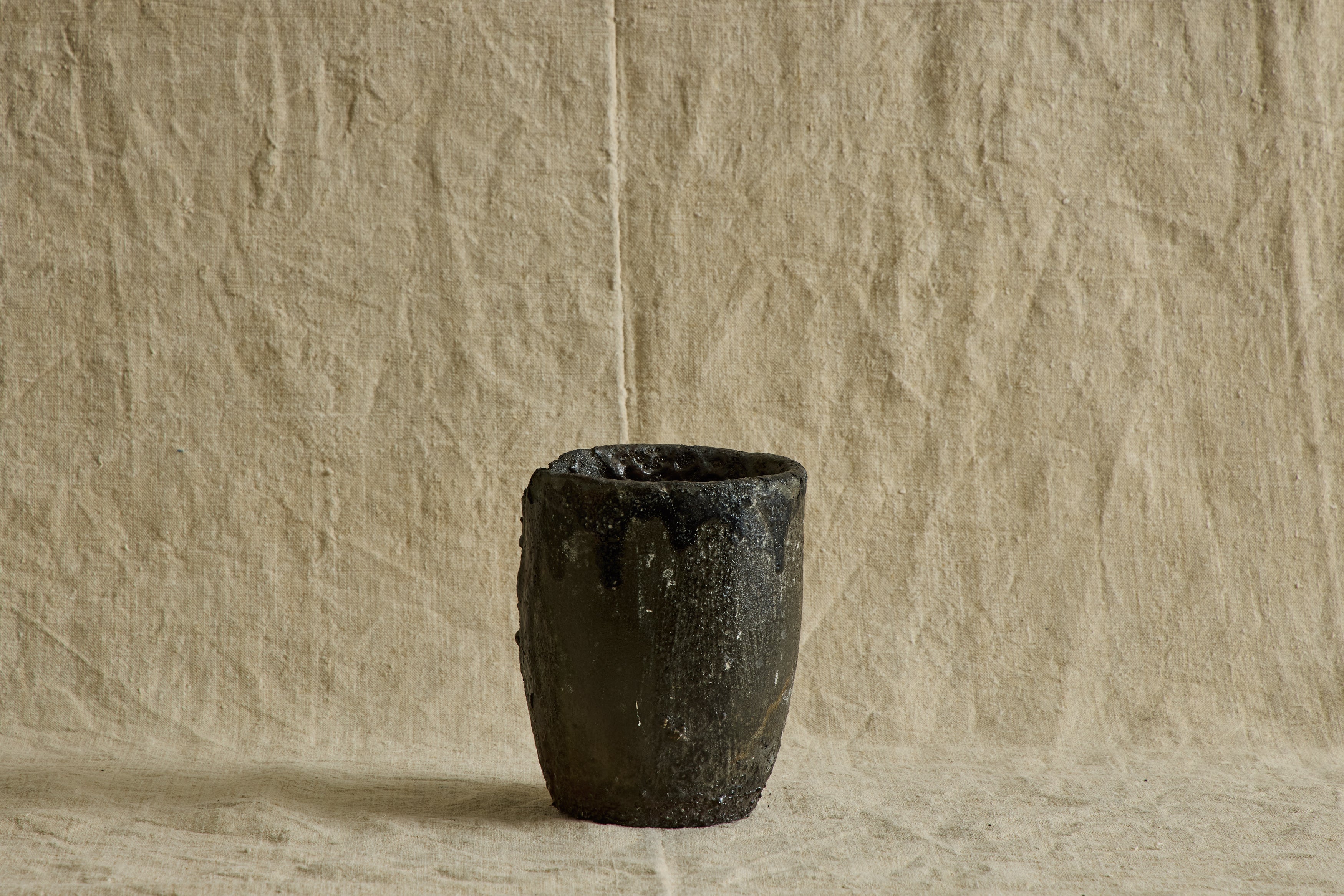 Small Bronze Crucible Vase