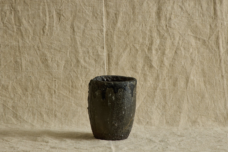 Small Bronze Crucible Vase