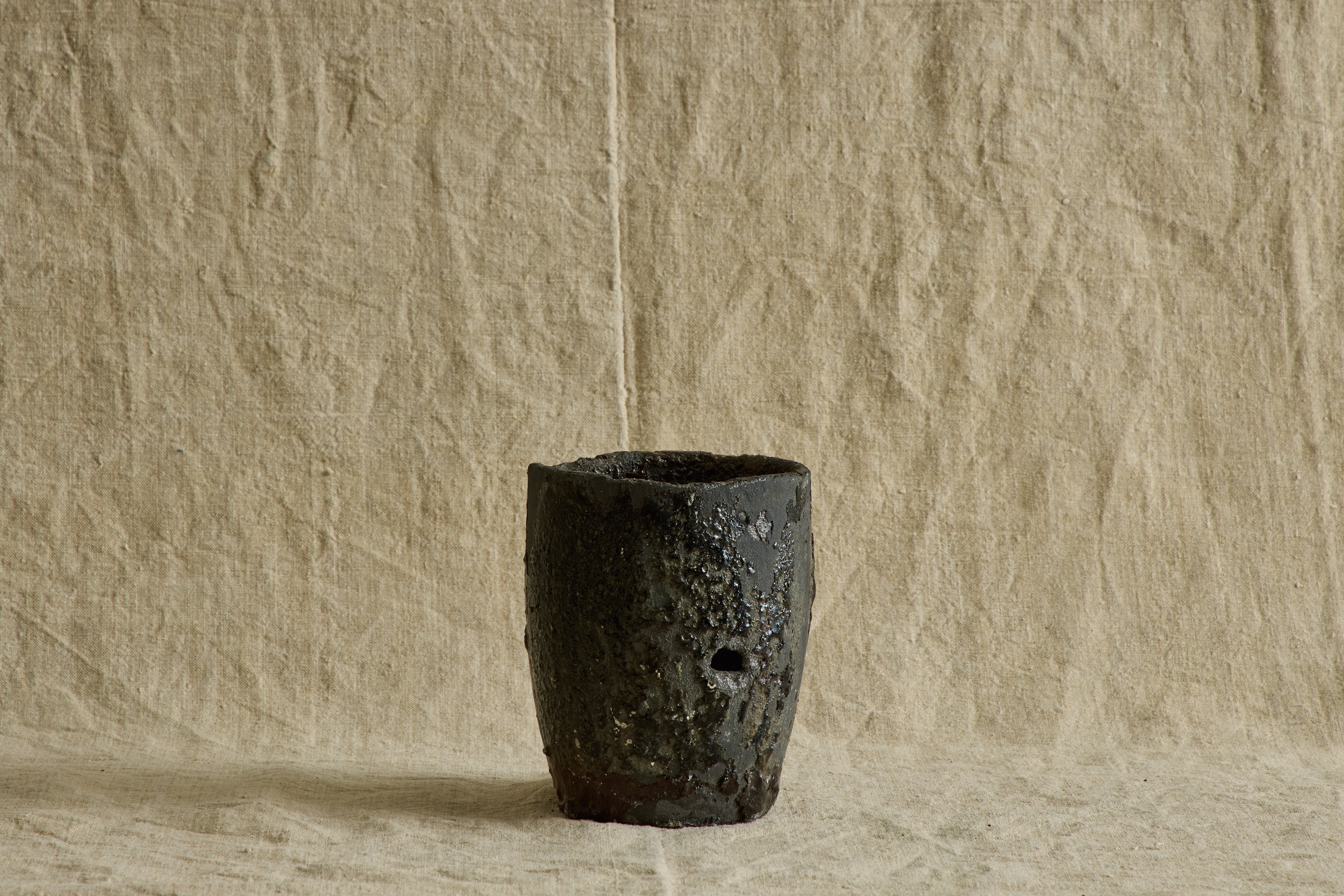 Small Bronze Crucible Vase