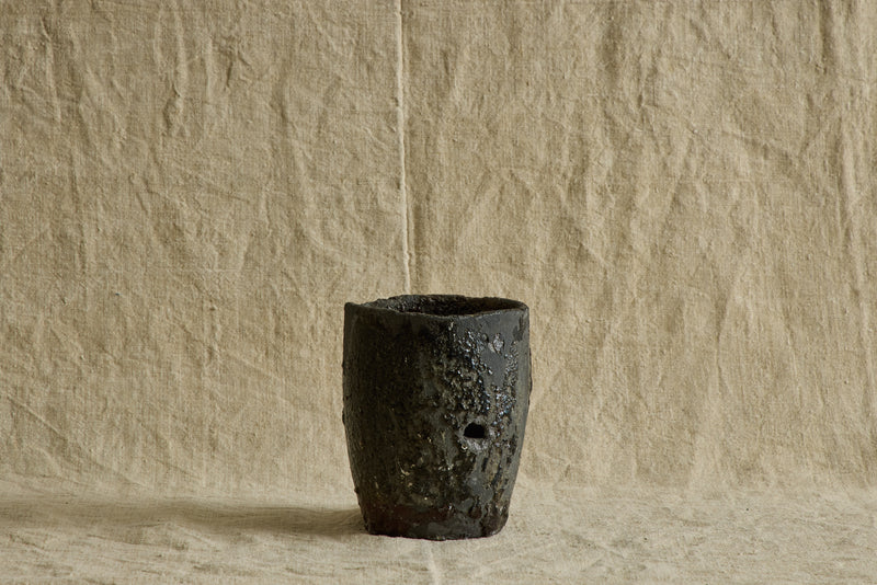 Small Bronze Crucible Vase