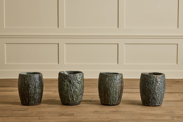 Large Bronze Crucible Vase