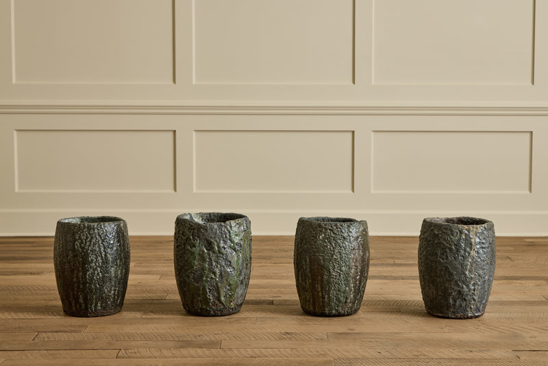 Large Bronze Crucible Vase