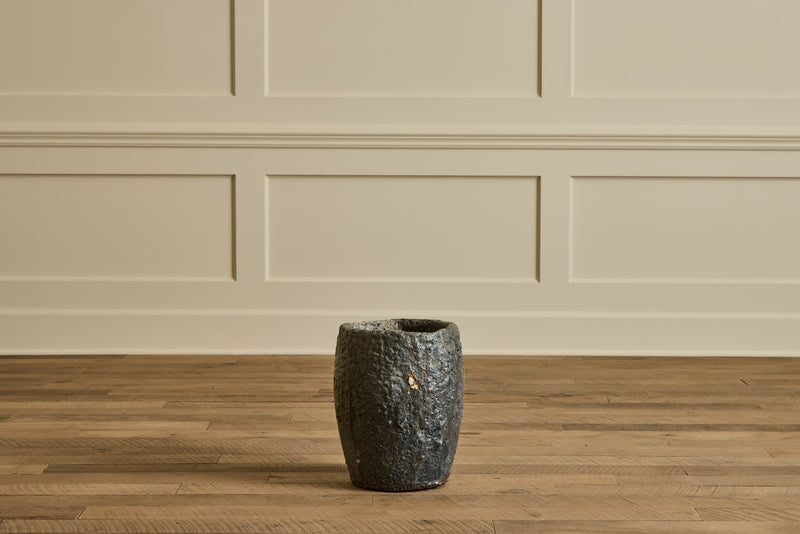 Large Bronze Crucible Vase