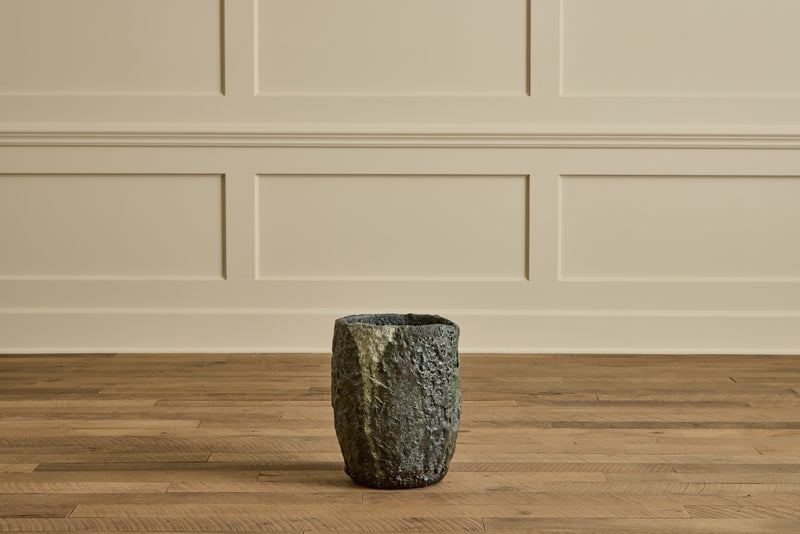 Large Bronze Crucible Vase