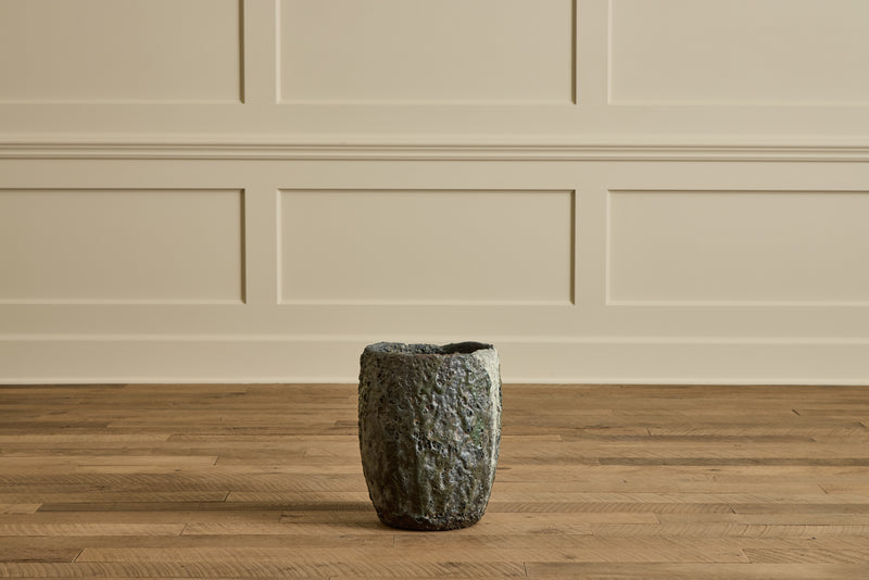 Large Bronze Crucible Vase