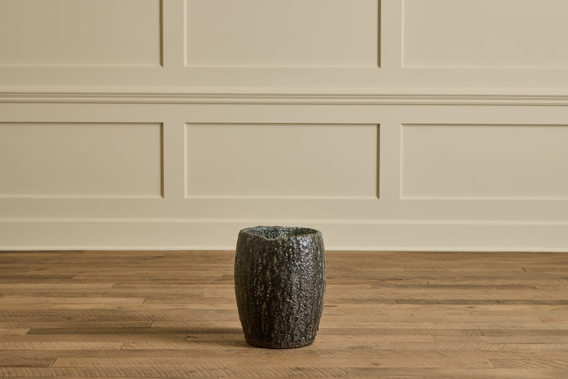 Large Bronze Crucible Vase