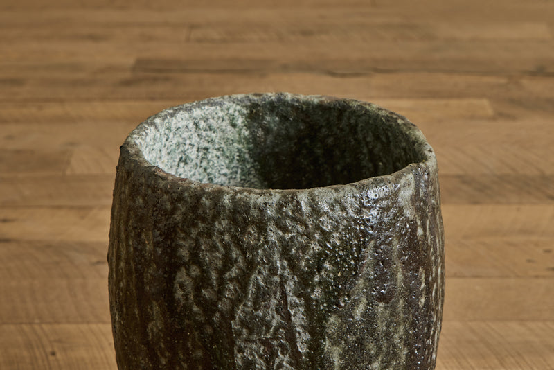 Large Bronze Crucible Vase