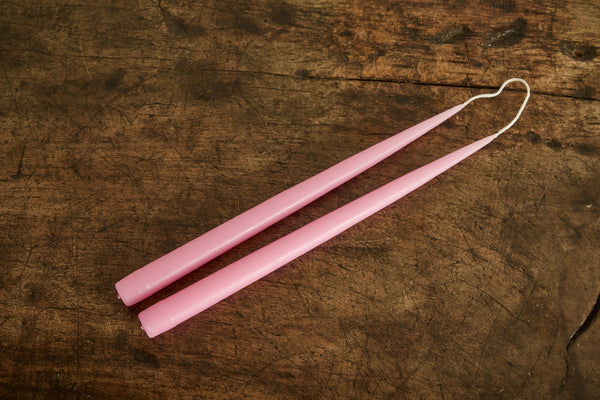 Beeswax Tapers, Pink