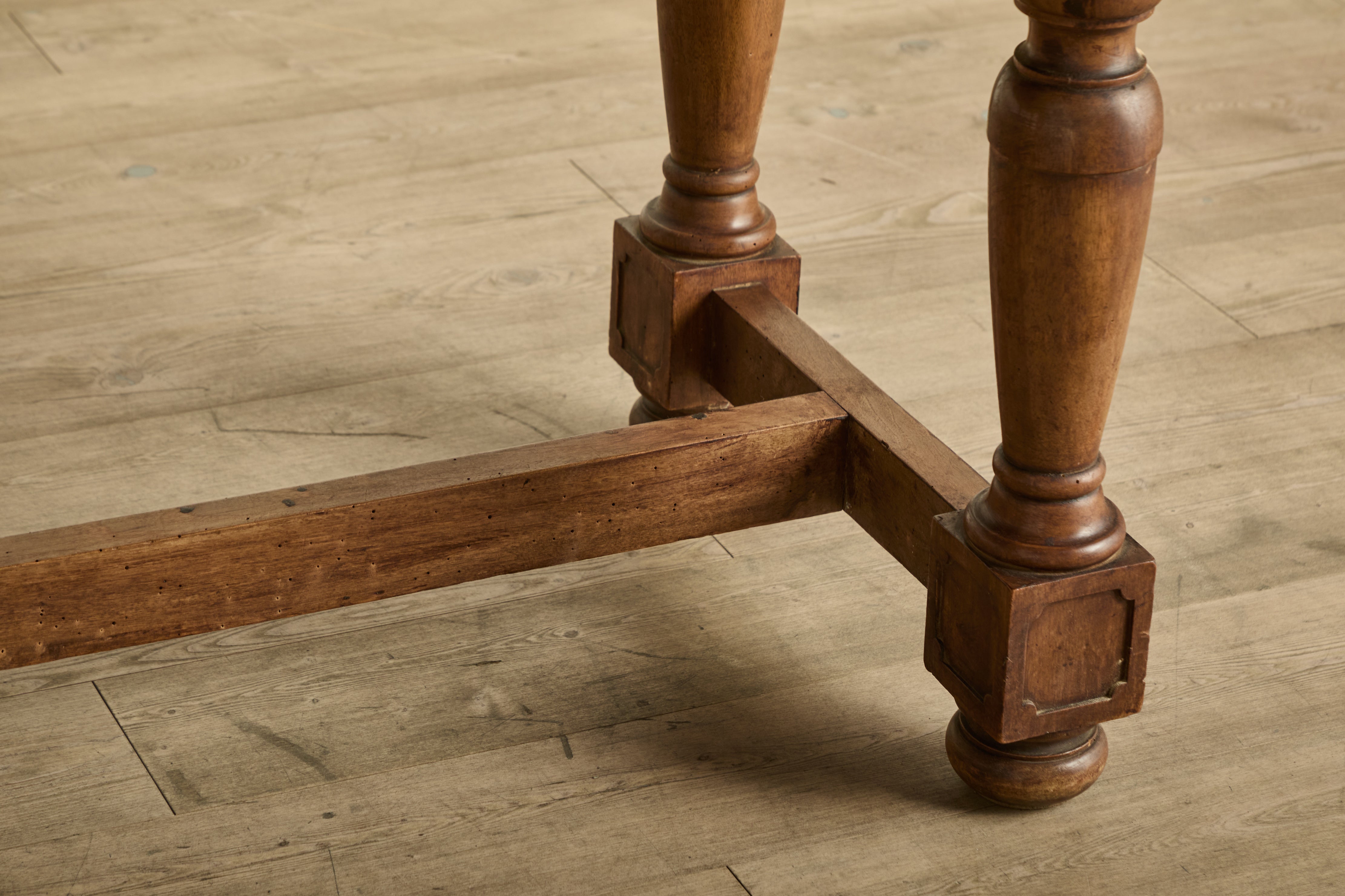 Italian Walnut Library Table