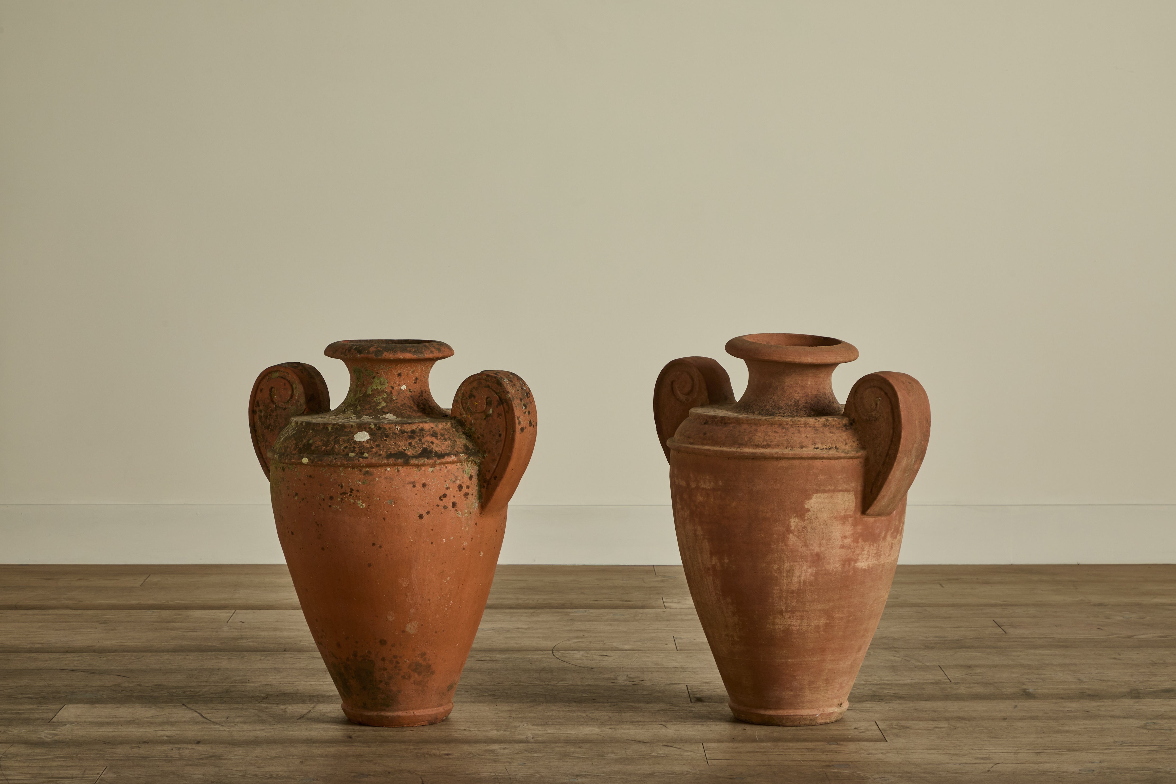 Pair of Terracotta Urns