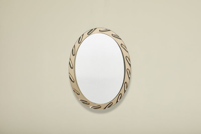 Champagne Oval Mirror (LA)