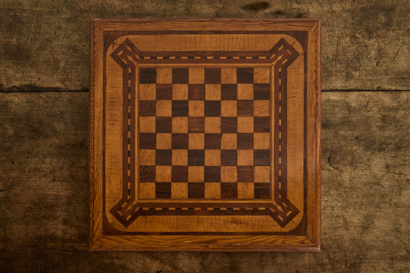 Inlay Wood Checker Board (LA)