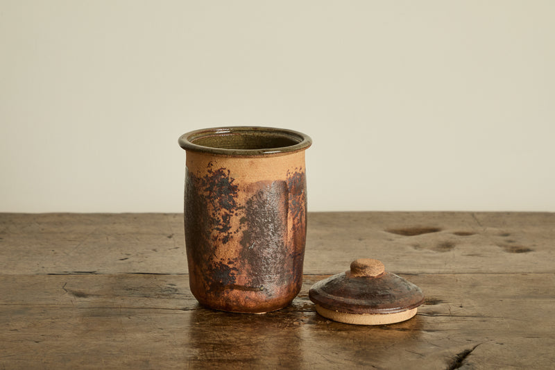 Raku Lidded Jar (LA)