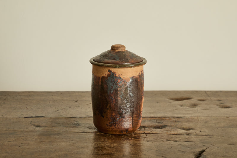 Raku Lidded Jar (LA)