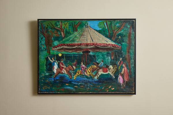 Carousel Oil Painting
