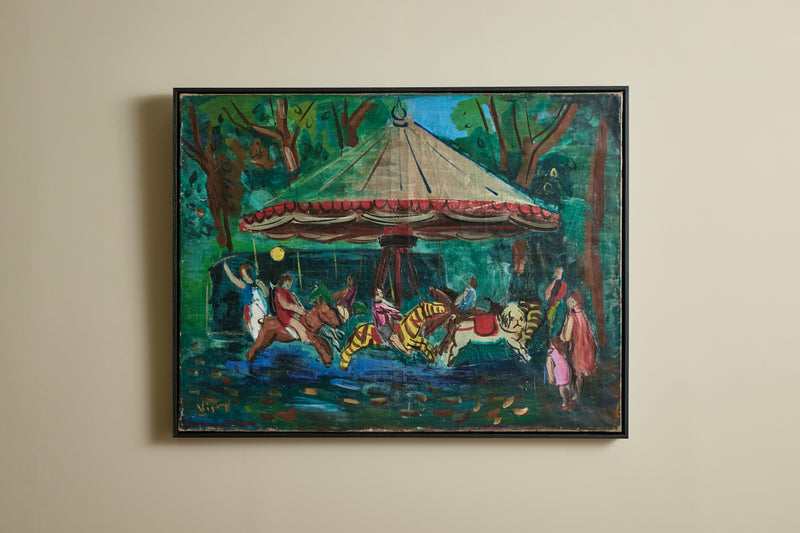 Carousel Oil Painting