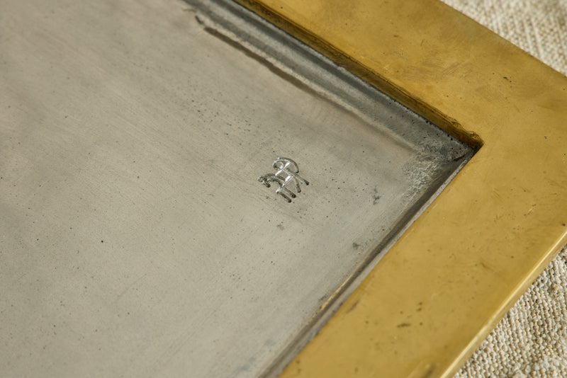 Brass and Silver Tray