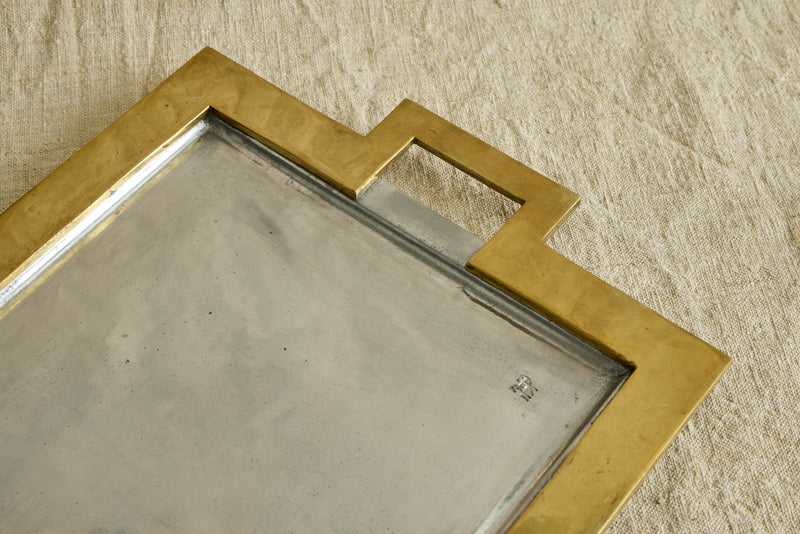 Brass and Silver Tray
