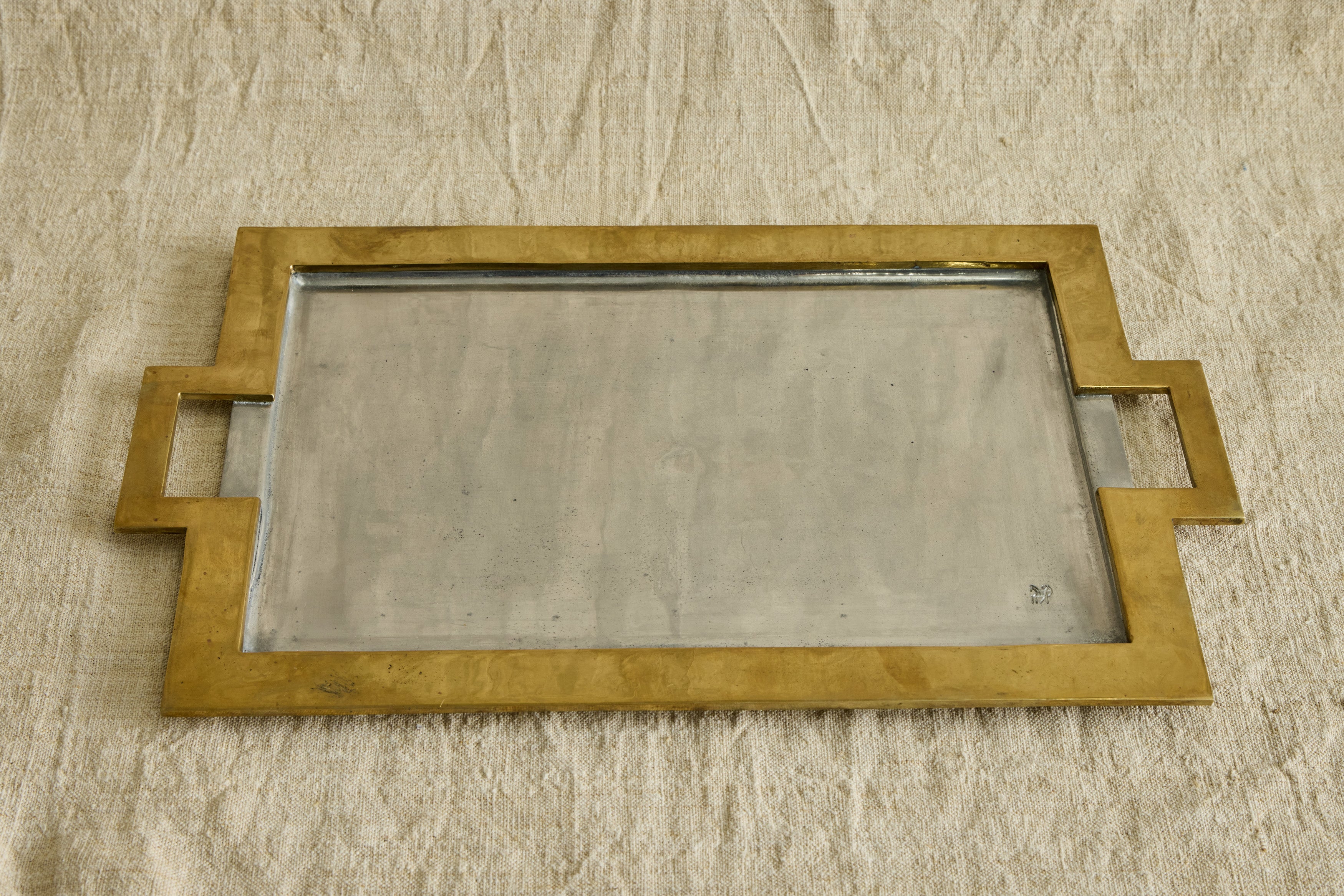 Brass and Silver Tray