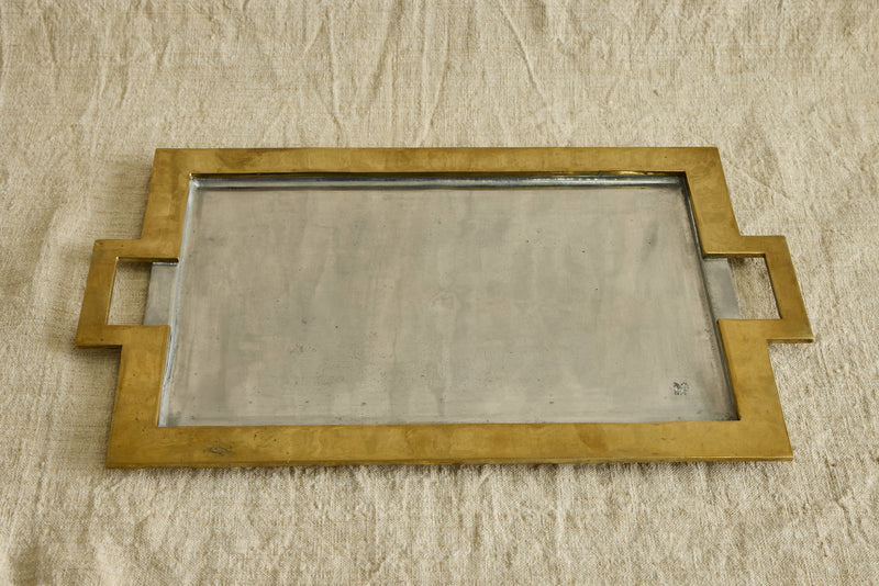 Brass and Silver Tray