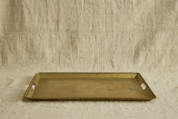 Beaded Brass Tray