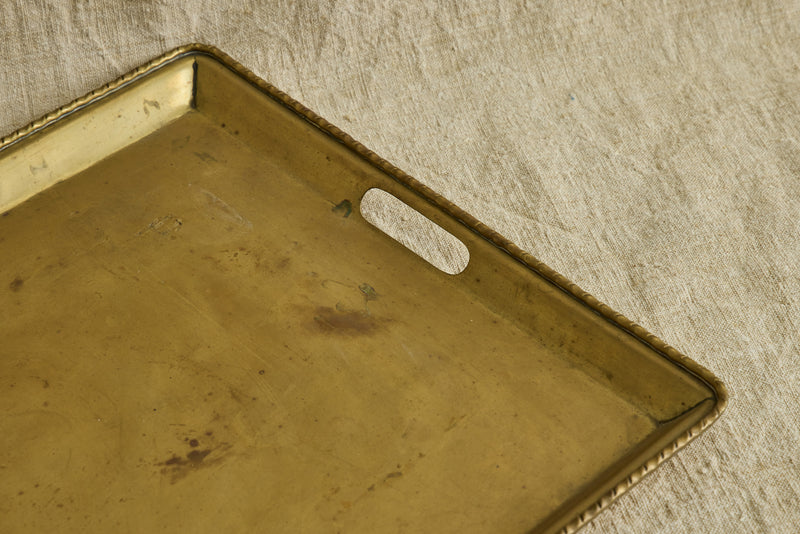 Beaded Brass Tray
