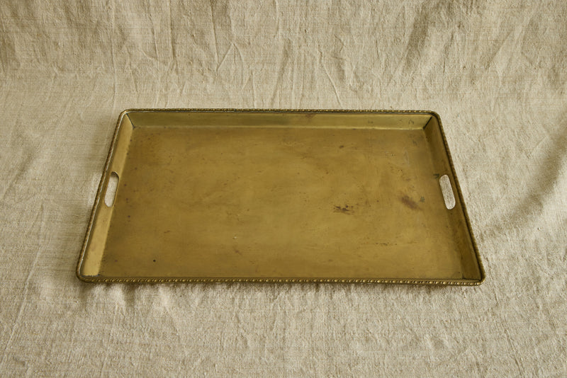 Beaded Brass Tray