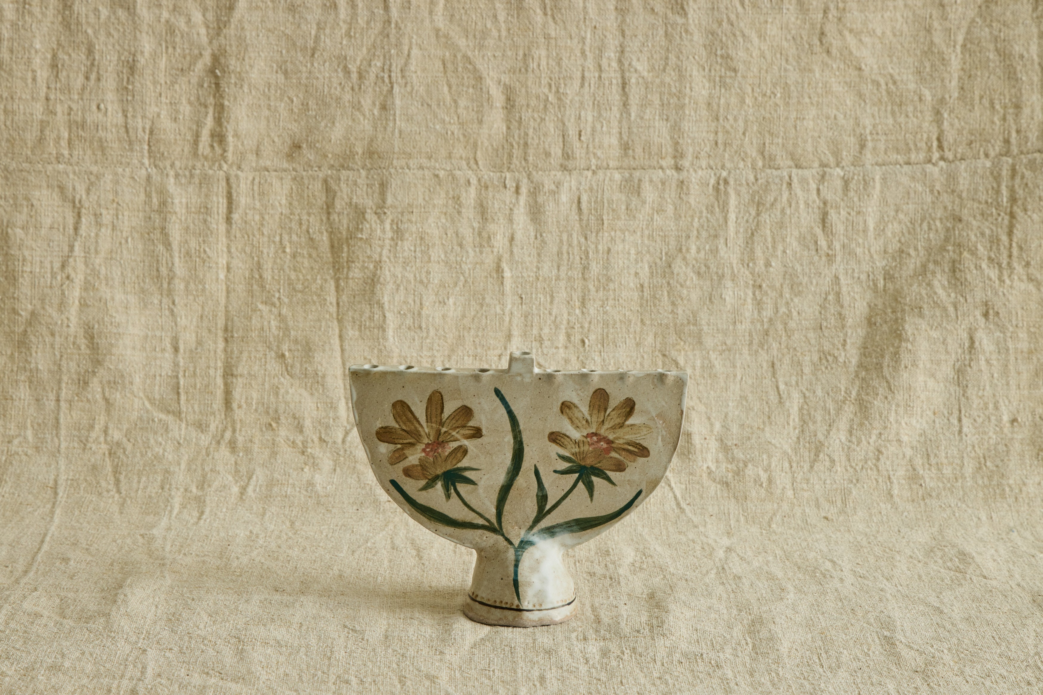 Ceramic Menorah, Botanical